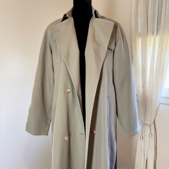 Julia Klein Vintage Trench Coat, Size 10 - Picture 5 of 14